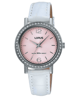 Elegancki zegarek damski Lorus RG295KX9 cyrkonie